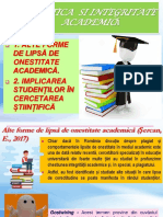 Prezentare 3 - Etica Si Integritate Academica PDF