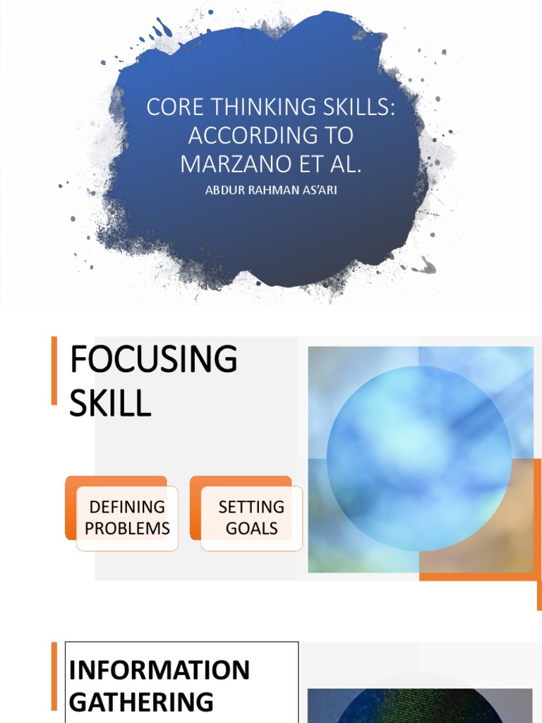 Core Thinking Skills Overview | PDF