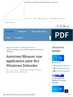 Autoriser - Bloquer Une Application Pare-Feu Windows Defender - Malekal's Site PDF