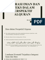 Integrasi Iman Dan IPTEKS Dalam Perspektif Alquran