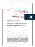 Fundamentação de Um Programa de Musicoterapia Pré-Natal