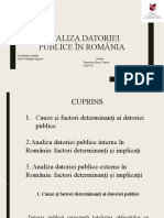 Analiza Datoriei Publice În România