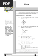 Circle: Equation of A Circle in Various Forms