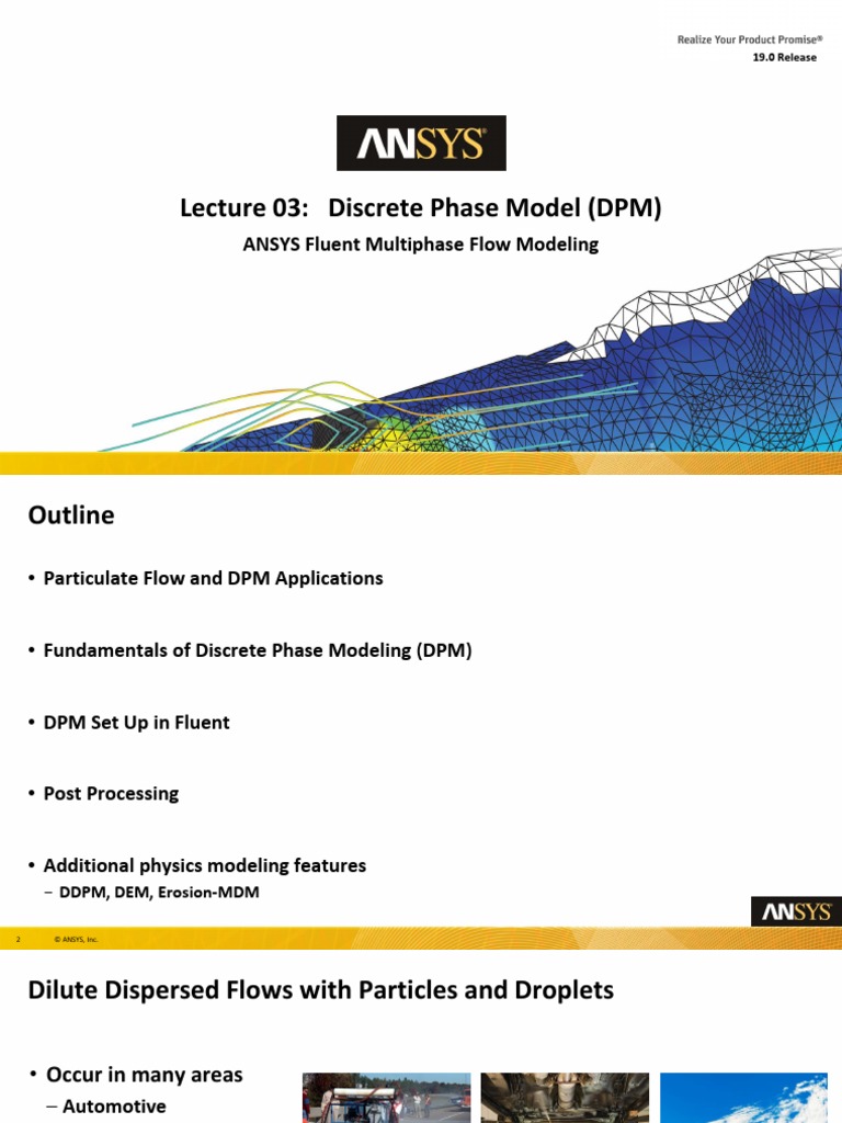 Fluent Multiphase 19.0 L03 DPM | PDF | Fluid Dynamics | Lift (Force)