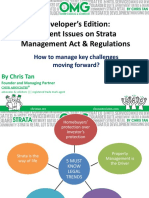 Developer's Edition: Current Issues On Strata Management Act & Regulations