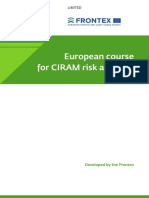 Frontex European Course Framework for CIRAM Risk Analysts