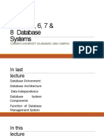 Lecture 5, 6, 7 & 8 Database Systems: Comsats University Islamabad, Wah Campus