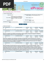 Bill of Quantity Items Print Preview: Current Tender Details