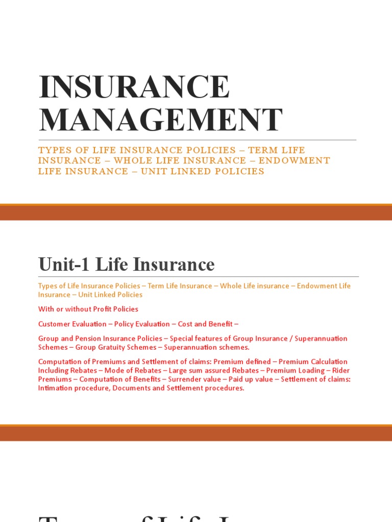 Life Insurance Policy Guide | PDF | Life Insurance | Life Annuity