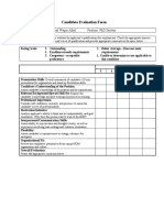 Candidate Evaluation Form: Applicant Name:Muhammad Waqas Afzal Position: PHD Student