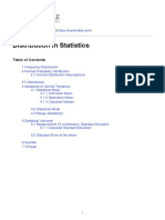 Distribution in Statistics