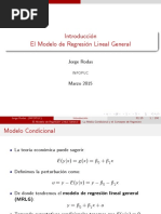 Introducción El Modelo de Regresión Lineal General: Jorge Rodas