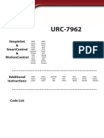 URC7962 Complete Manual and Code List PDF