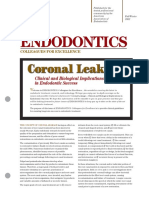 5 SELLADO CORONAL Clinical and Biological Implications in Endodontic Success PDF