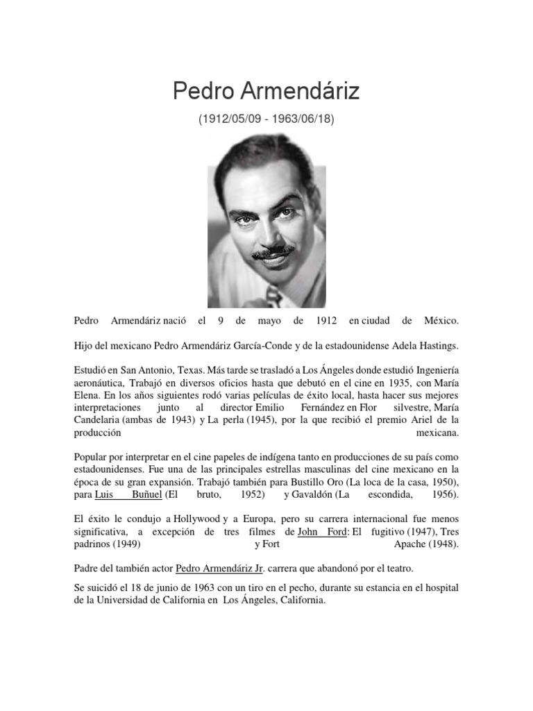 Pedro Armendáriz - Wikipedia