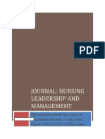 Journal: Nursing Leadership and Management