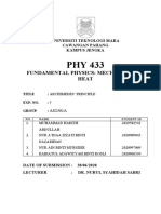 Fundamental Physics: Mechanics and Heat: Universiti Teknologi Mara Cawangan Pahang Kampus Jengka