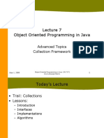 Object Oriented Programming in Java: Advanced Topics Collection Framework