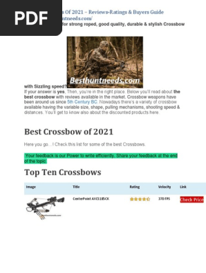 Best Crossbow