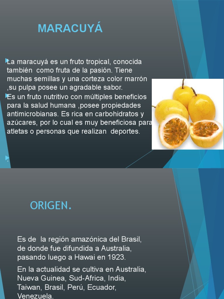 Maracuya | PDF | Fruta | Plantas