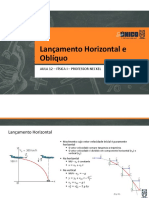 Extensivo - Física 1 - 12 - Lançamento Horizontal e Oblíquo