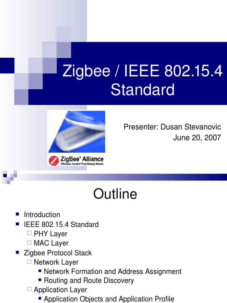 Zigbee and IEEE 802.15.4 Overview | PDF | Routing | Computer Network