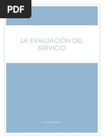 La Evaluación Del Servicio PDF