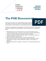 POE Demonstration Lesson Sample