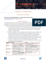 Theme 1: Customers: Customer Case Study