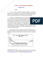 Tasas de intereses y sus deerminantes