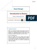 Introduction To Beams: Steel Design