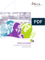 Document INRS Stress Au Travail Les Tapes Dune Dmarche de Prvention PDF