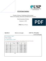 ST130 Basic Statistics Exam Solutions