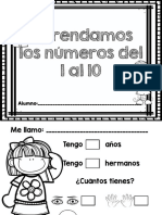 1 Al 10 Aprendamos Los Números PDF