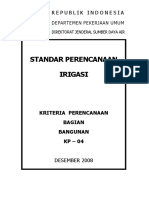 Kriteria Perencanaan Irigasi 04 (KP-04) PDF