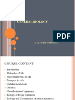 General Biology: L.COL. Negash Teame (MSC)