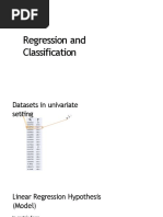 Regression and Classification