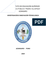 SEPARATA INVESTIGACIÓN E INNOVACIÓN TECNOLÓGICA- 2020