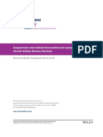 Acupuncture and Related Interventions For Symptoms of Chronic Kidney Disease. Cochrane Database of Systematic Reviews PDF