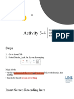 Activity 3-4 Screen Recording and Trimming Videos