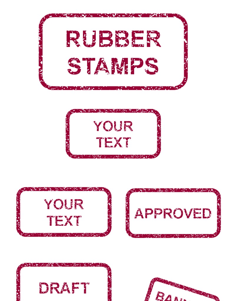 Rubber Stamps: Your Text | PDF | Art