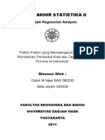 Faktor-Faktor Yang Mempengaruhi Jumlah Kemiskinan Penduduk Kota Dan Desa Setiap Provinsi Di Indonesia