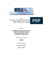 Proyecto de Capacitación Docente - FATLA - PACIE FASE INVESTIGACION