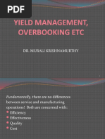 L3 Yield Management, Overbooking Etc