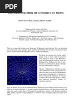 Links Between String Theory and The Riemann's Zeta Function