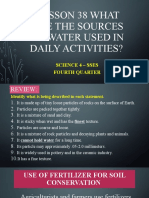 Lesson 38 What Are The Sources of Water Used in Daily Activities?