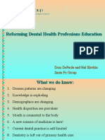 Reforming Dental Health Professions Education