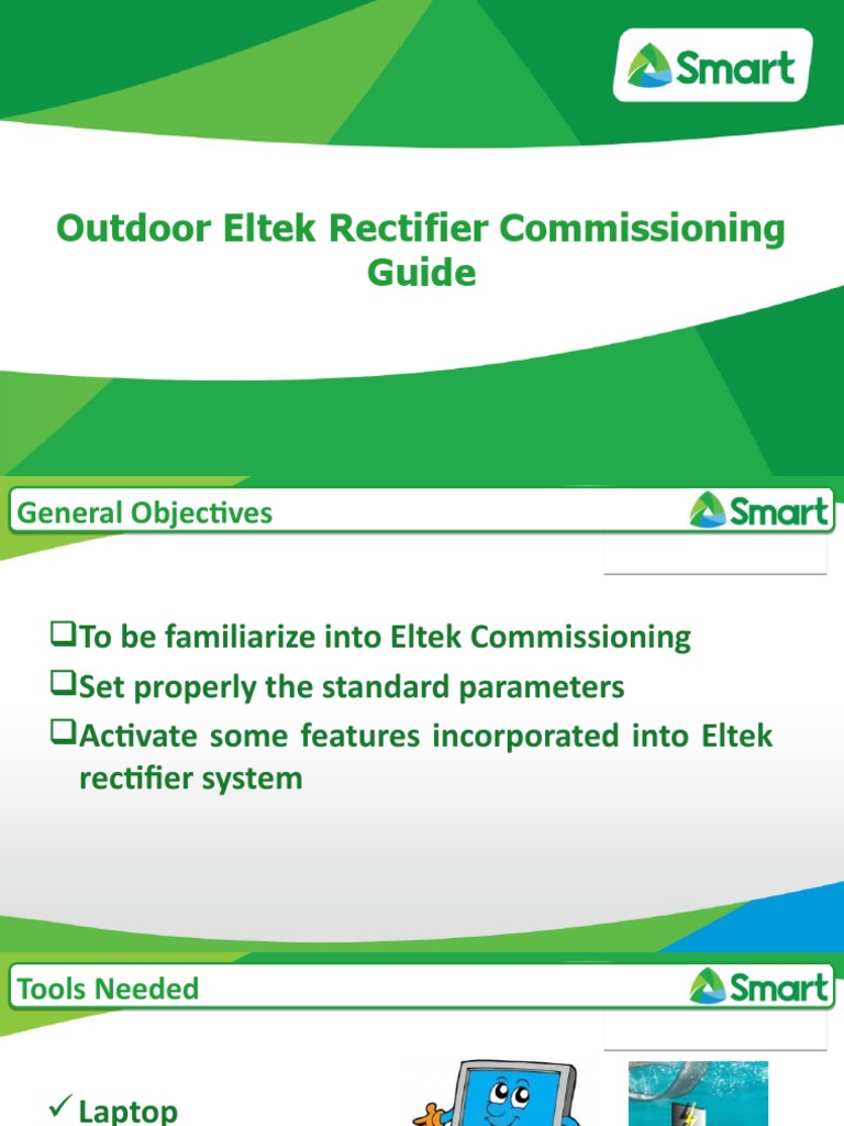 Outdoor Eltek Commissioning Guide | PDF | Rectifier | Local Area Network