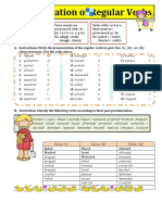 Pronunciation of Regular Verbs