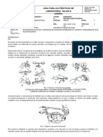 Procedimientos de Uso y Operacion de Maquinas-Herrameintas Equipos y Herramientas en El Taller Mecanico